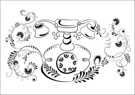 Illustration of phoneの写真素材