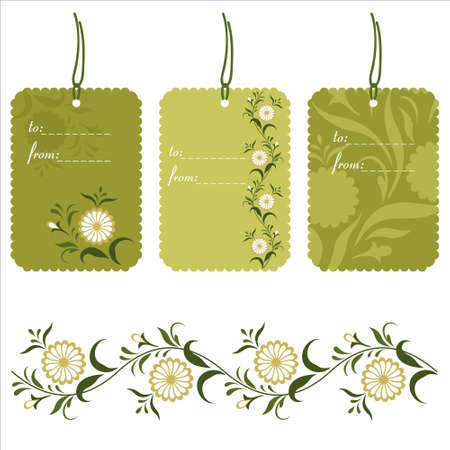 Set of cards with ornament in Ukrainian styleのイラスト素材