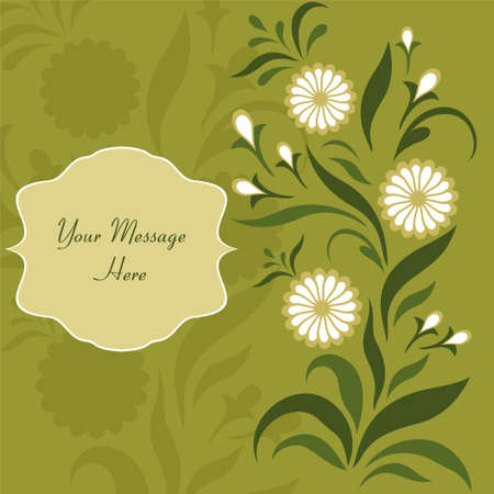 Vecto card in traditional Ukrainian styleのイラスト素材