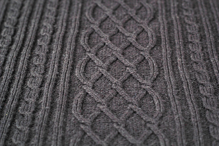 Knitted natural wool texture background. Knitted patternの写真素材