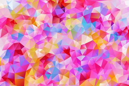 multicolored abstract background of effect geometric trianglesの写真素材