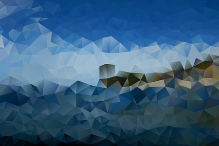 multicolored abstract background of effect geometric trianglesの写真素材