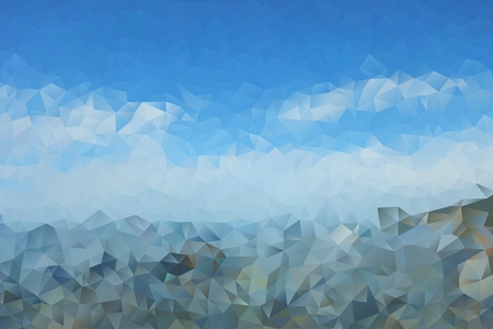 multicolored abstract background of effect geometric trianglesの写真素材