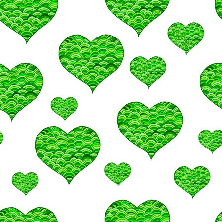 Valentines day heart. Zentangle color heart symbol. Vector illustration for web design, trendy printed products, posters, invitations and greeting cards.のイラスト素材