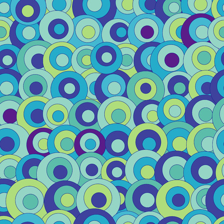 Color abstract seamless pattern with colorful circlesの写真素材