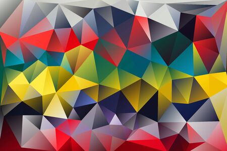 multicolored abstract background of effect geometric trianglesの写真素材