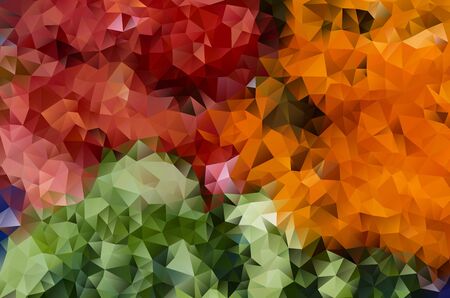 multicolored abstract background of effect geometric trianglesの写真素材