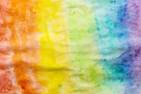 Hand painted abstract colorful watercolor background textureの写真素材