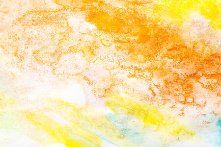 Hand painted abstract colorful watercolor background textureの写真素材
