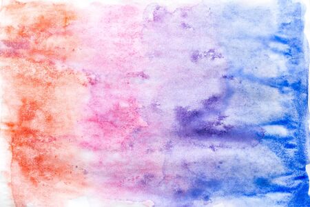 Hand painted abstract colorful watercolor background textureの写真素材