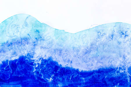 Hand painted abstract colorful watercolor background textureの写真素材