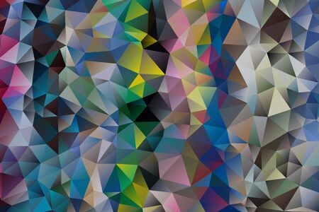 vector multicolored abstract background of effect geometric trianglesのイラスト素材