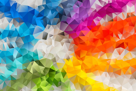 vector multicolored abstract background of effect geometric trianglesのイラスト素材