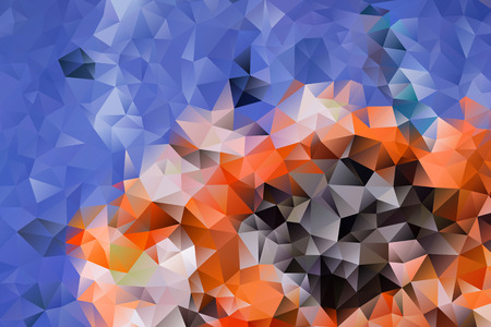 vector multicolored abstract background of effect geometric trianglesのイラスト素材