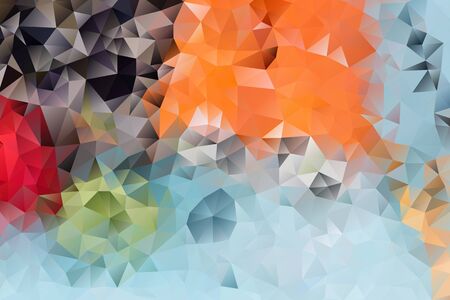 vector multicolored abstract background of effect geometric trianglesのイラスト素材