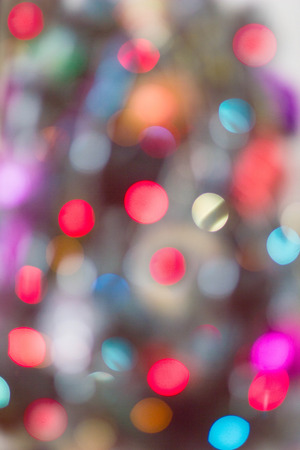 defocused christmas lights background with colofrul bokeh.の写真素材