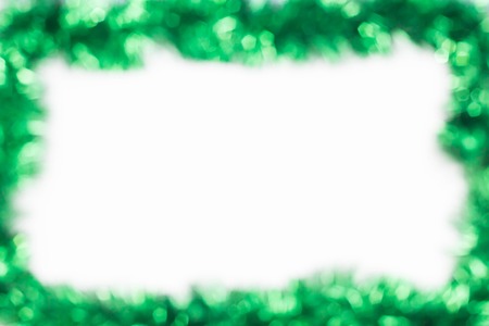 Abstract green blurred border background for Christmas.の写真素材
