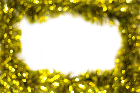 Abstract gold blurred border background for Christmas.の写真素材