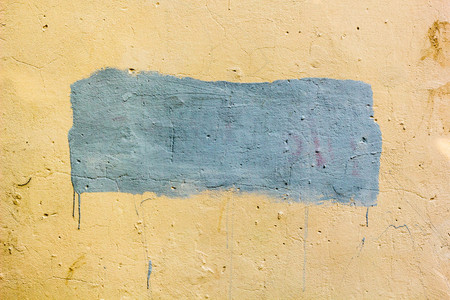 Background of old dirty wall with painted place for your text.の写真素材