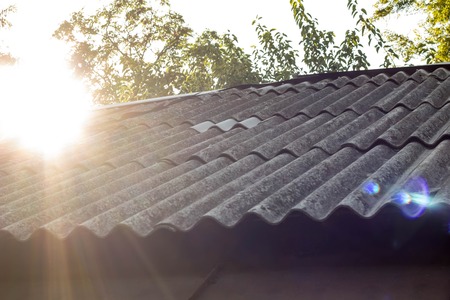 roof tiles and sky sunlight on the background.の写真素材