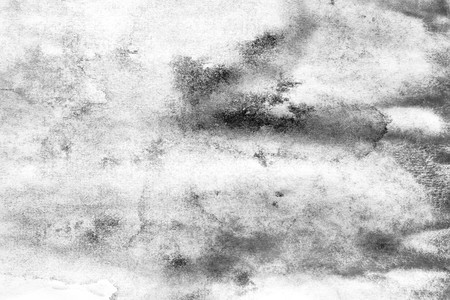 Black abstract watercolor macro texture background. Abstract aquarelle texture grayscale backdrop. Handmade technique.の写真素材