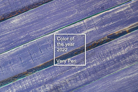 Wooden striped surface of purple color, texture in very peri trendy color of the year 2022. background. Color of the year 2022.の写真素材
