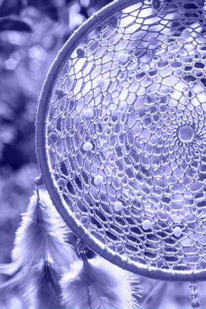 Dream catcher with feathers threads and beads rope hanging. Dreamcatcher handmade in very pei trendy...