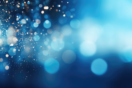 colorful festive abstract blurred bokeh background with circlesの素材