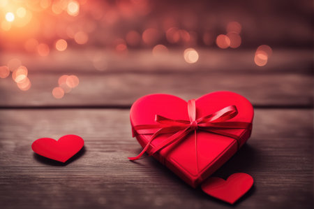 saint valentine's day background with copy space. Holiday love festive backdrop with heartsの素材