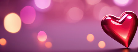 saint valentine's day background with copy space. Holiday love festive backdrop with heartsの素材