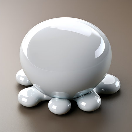 Sleek 3D Speech Bubble on Subtle Gradient Backgroundの素材