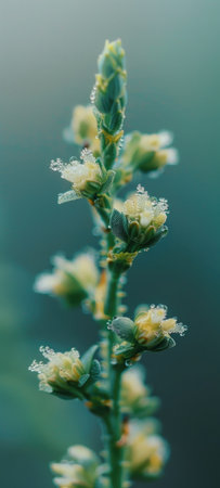macro images of plants and flowers, soft focus, grainy, minimalistic, soft light.の素材