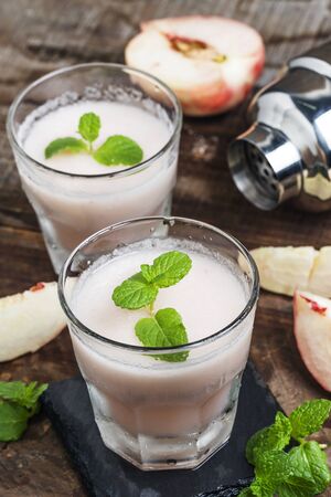 Peach juiceの写真素材