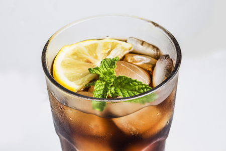 A glass of lemonadeの写真素材