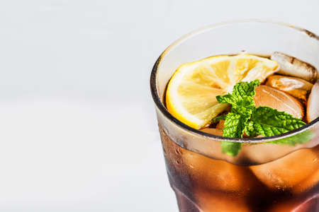 A glass of lemonadeの写真素材