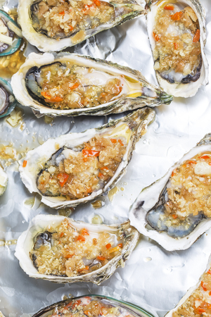 Baked oysters
