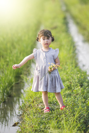 cute little chinese girlの写真素材