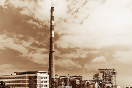 gas processing factoryのeditorial素材