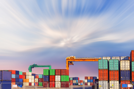 container terminal?Wharf, transportの写真素材