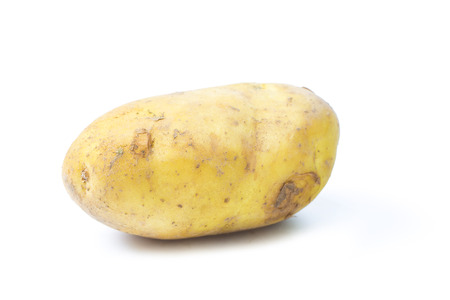 New potato isolated on white backgroundの写真素材