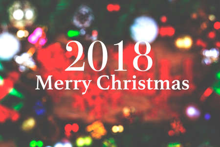 Christmas background with a red ornament, gift box.の写真素材