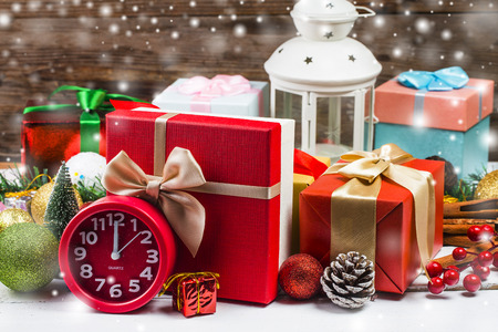 Gift boxes on backgroundのeditorial素材