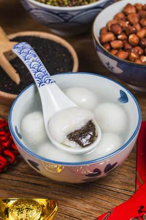 Glutinous Rice Balls for Lantern Festival in Chinaの写真素材
