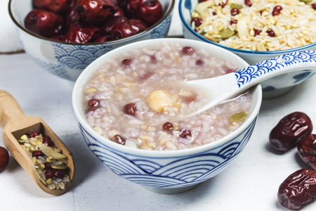 Eight Treasure Congee - traditional chinese festive porridgeの写真素材