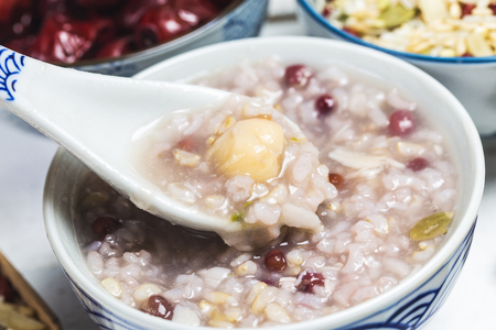 Eight Treasure Congee - traditional chinese festive porridgeの写真素材