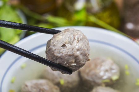 meat balls chinese foodの写真素材