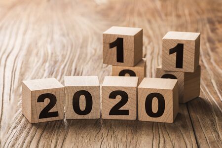 New Year concept from 2019 to 2020の写真素材