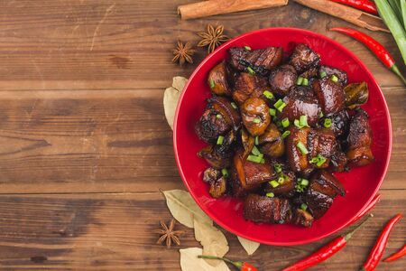 Braised Pork with Chestnuts,Chinese food