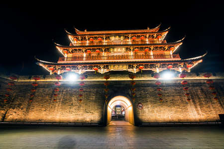 Ancient City Tower of Chaozhou City, Guangdong Province, China: Guangji Towerのeditorial素材