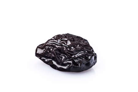 Dry fruit prune closeup. Fruit of dried pruneの写真素材